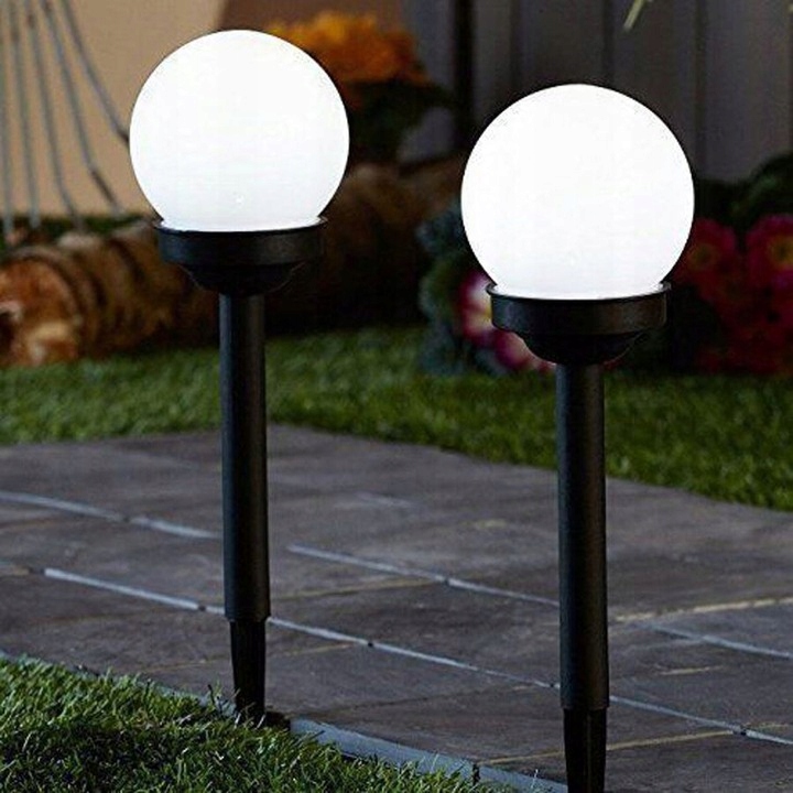 Saules lodīšu lampa saules dārza lampa LED bumbiņas Dominējošā krāsa Balta