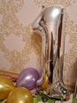 PartyDeco Folijas balons - Nr. 1, 86 cm