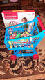 Rotaļlietu iepirkšanās ratiņi ar pārtikas produktiem 34 daļas cena