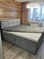 Кровать Mazzini Beds Mimicry 180x200 см, светло-синяя