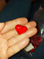 Konfeti kristāli “Sarkanās sirdis” (30 gab./21 mm) cena