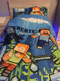 Bērnu gultas veļas komplekts Minecraft, 140x200 cm, 2 daļas