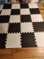Puzle-paklājs Kinderkraft Luno, 30 daļas, black-white