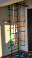 Спорткомплекс (гимнастическая стенка) Rainbow, зелено-радужный, 230x52,5 см