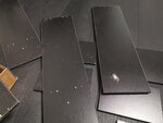 vidaXL grāmatu plaukts, 80x24x96 cm, melna skaidu plāksne