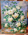 Gleznošanas komplekts - Tējas rozes, 40x50