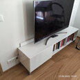 TV galdiņš Kalune Design 598(II), 180 cm, balts/smilškrāsas