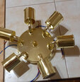 Griestu lampa 6 metālu metāla zelta App712-6C cena