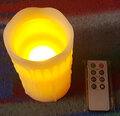 Декоративная светодиодная свеча с пультом дистанционного управления, 12,5 см интернет-магазин