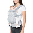 Ergobaby ķengursoma Omni 360 Cool Air, mesh, pearl grey