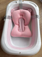 Ceļojumu silikona bērnu vanna, rozā