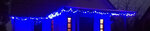 Ziemassvētku vītne āra un iekštelpām ar 500 LED spuldzēm, 35m, zila krāsa