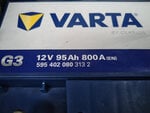 Аккумулятор Varta Blue Dynamic 95Ah 800А G3 12В