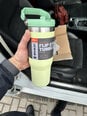 Термобутылка с трубочкой The IceFlow Flip Straw Stumbler 0.89L светло-зеленый