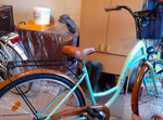Женский городской велосипед Goetze Eco 28", светло-зеленый/коричневый