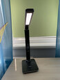 Avide светодиодная настольная лампа Office 6W LCD имитация кожи черная