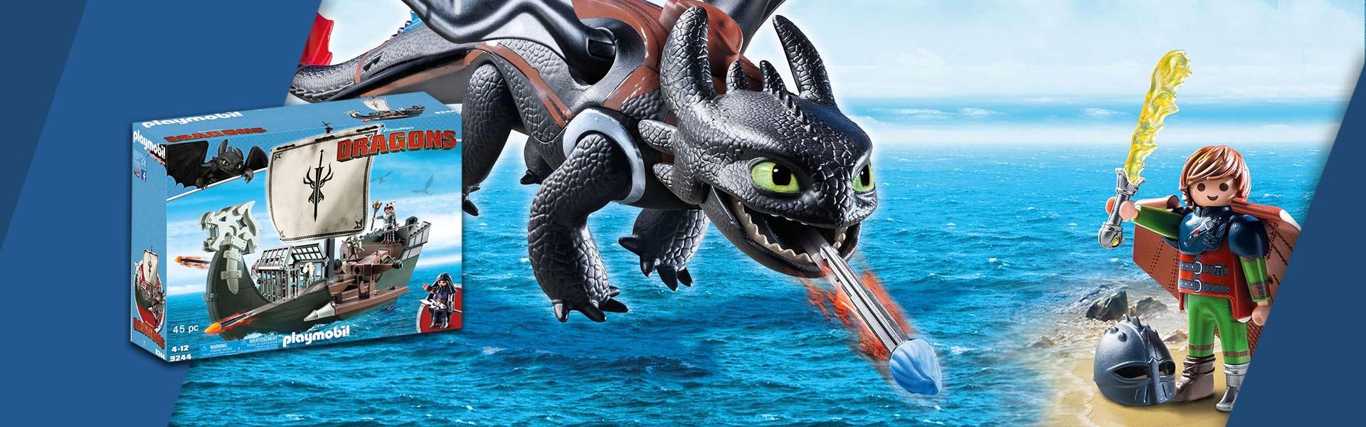 9460 PLAYMOBIL® Dragon, Zvejnieks ar pūķi DRAGONS PLAYMOBIL®