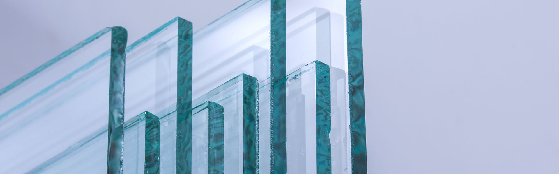 vidaXL sienas plaukti, 2 gab., 50x25 cm, caurspīdīgs stikls Stikls