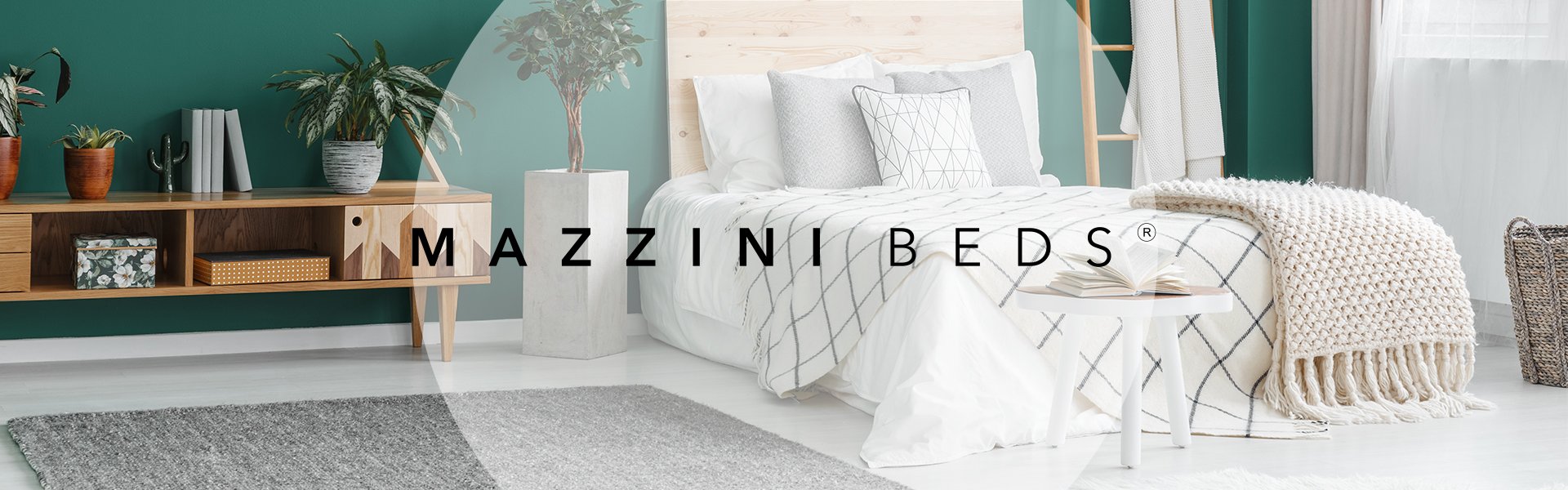 Gulta Mazzini Beds Echaveria 180x200 cm, gaiši zaļa Mazzini Beds